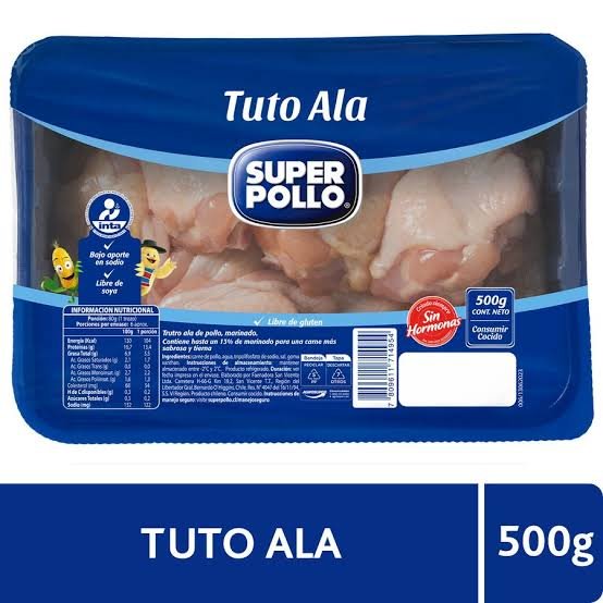 3x$5500 Tuto ala 500g Super pollo