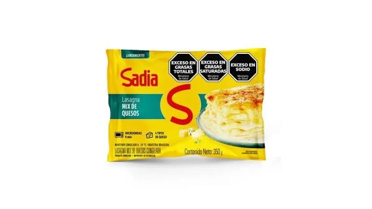 Lasaña Mix de quesos Sadia 350g